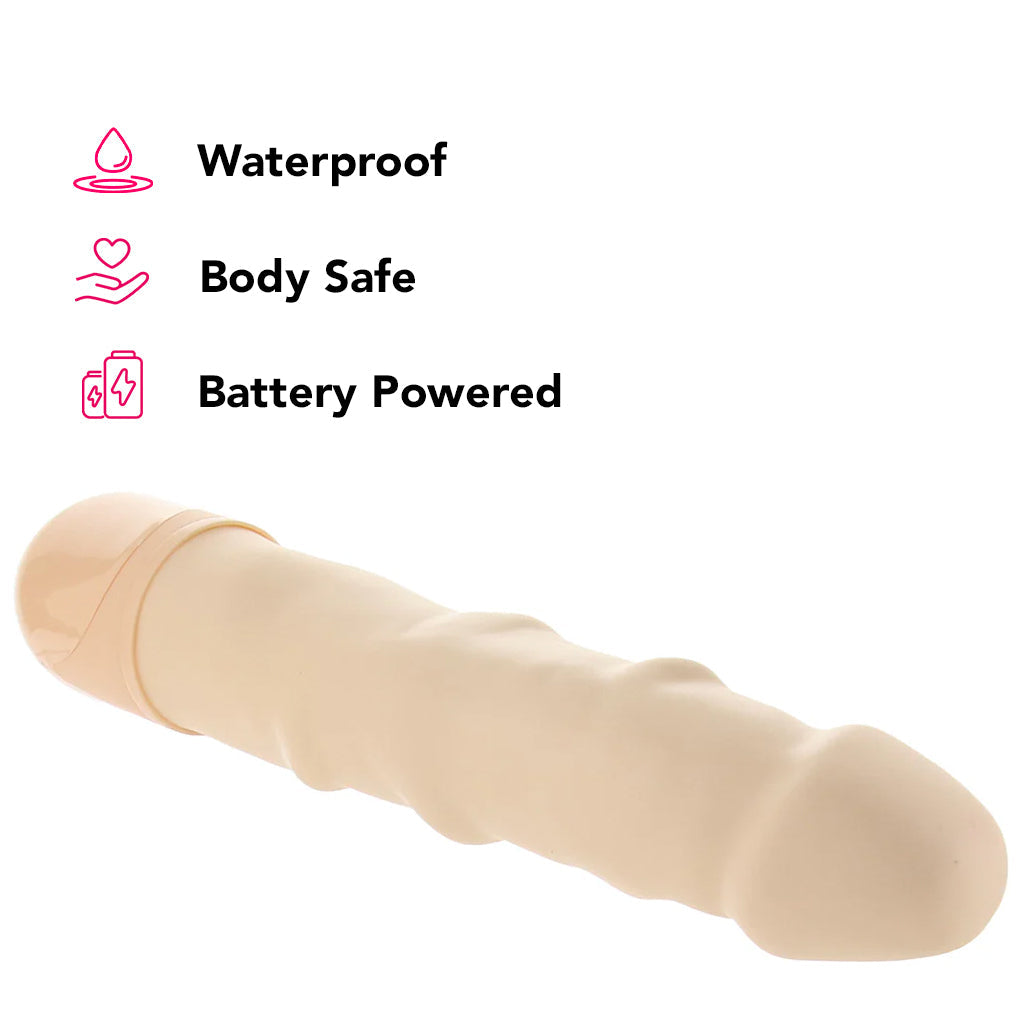 Waterproof Power Stud Rod Vibe in Ivory Dildo Sex Toys > Vibrating Dildos