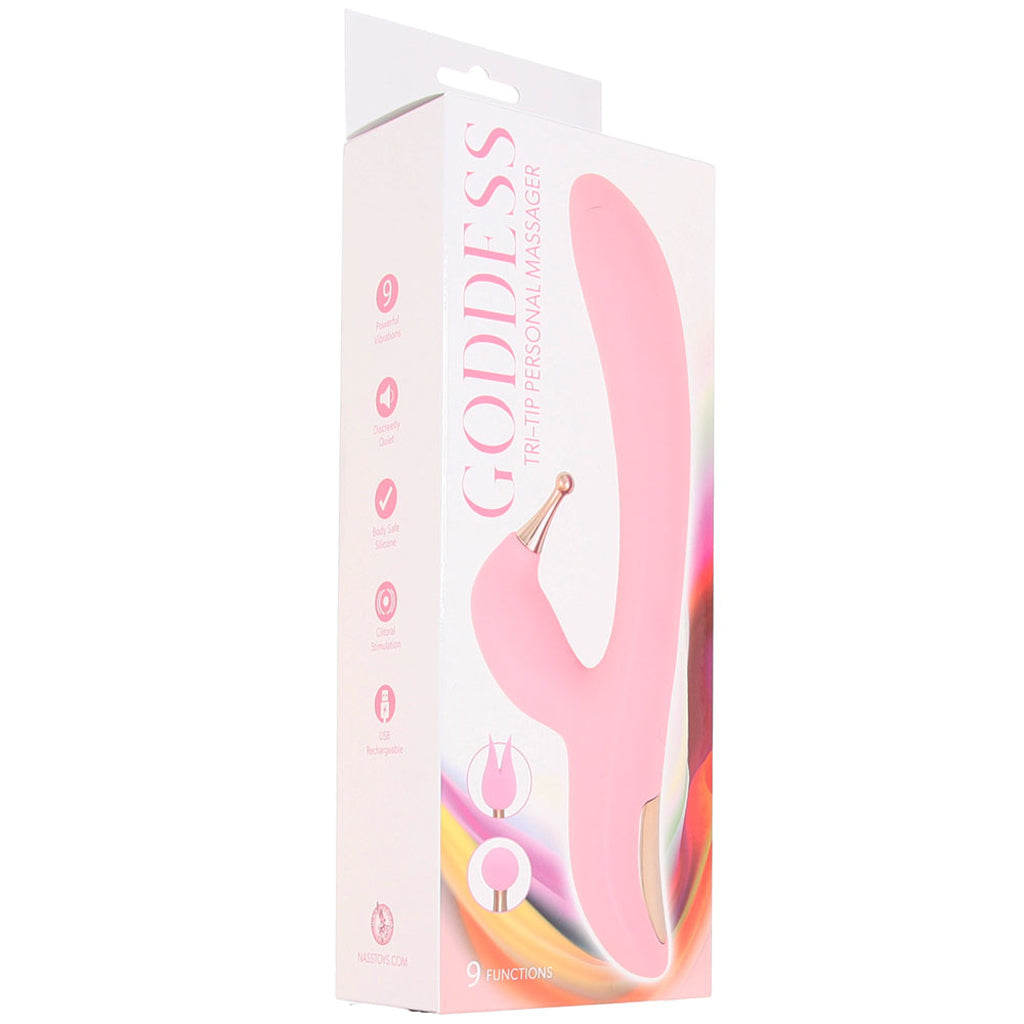 Goddess Tri-Tip Rabbit Vibe Vibrators > Rabbit Vibrators