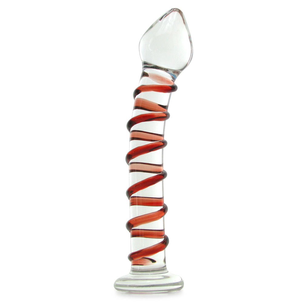 gläs Mr. Swirly Glass Dildo Dildo Sex Toys > G-Spot Dildos