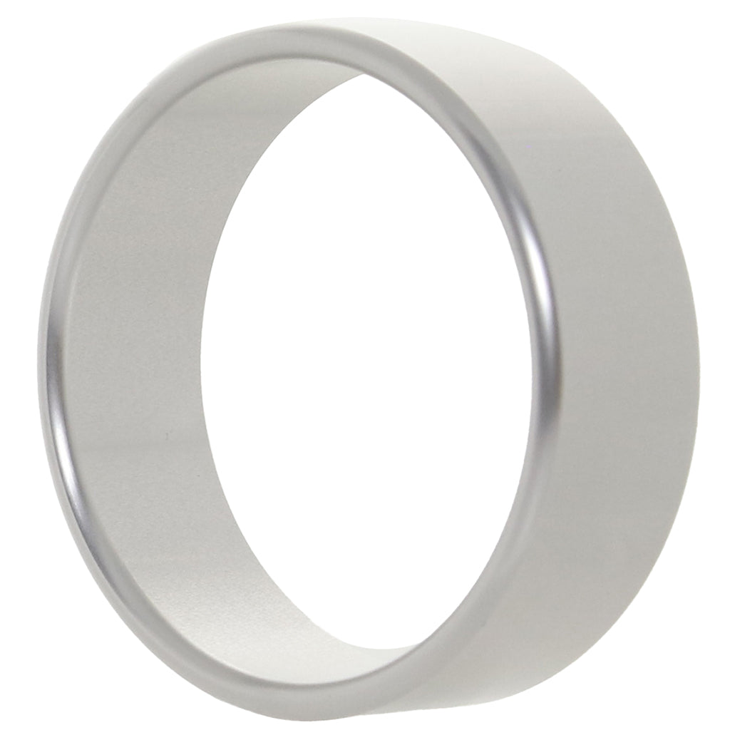 Rock Solid The Brushed Alloy Cock Ring in X-Large Cock Rings