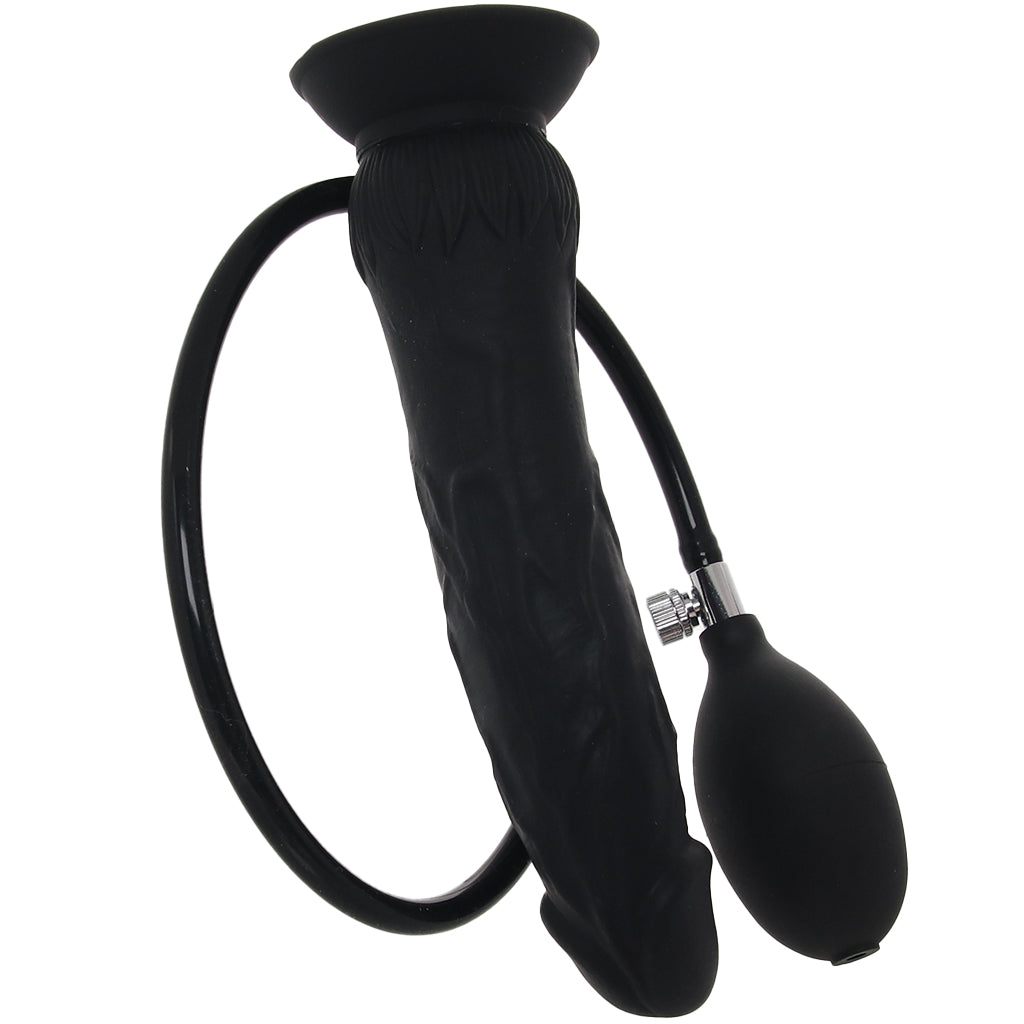 Size Up 7.5 Inch Silicone Inflatable Dildo Dildo Sex Toys > Realistic Dildos