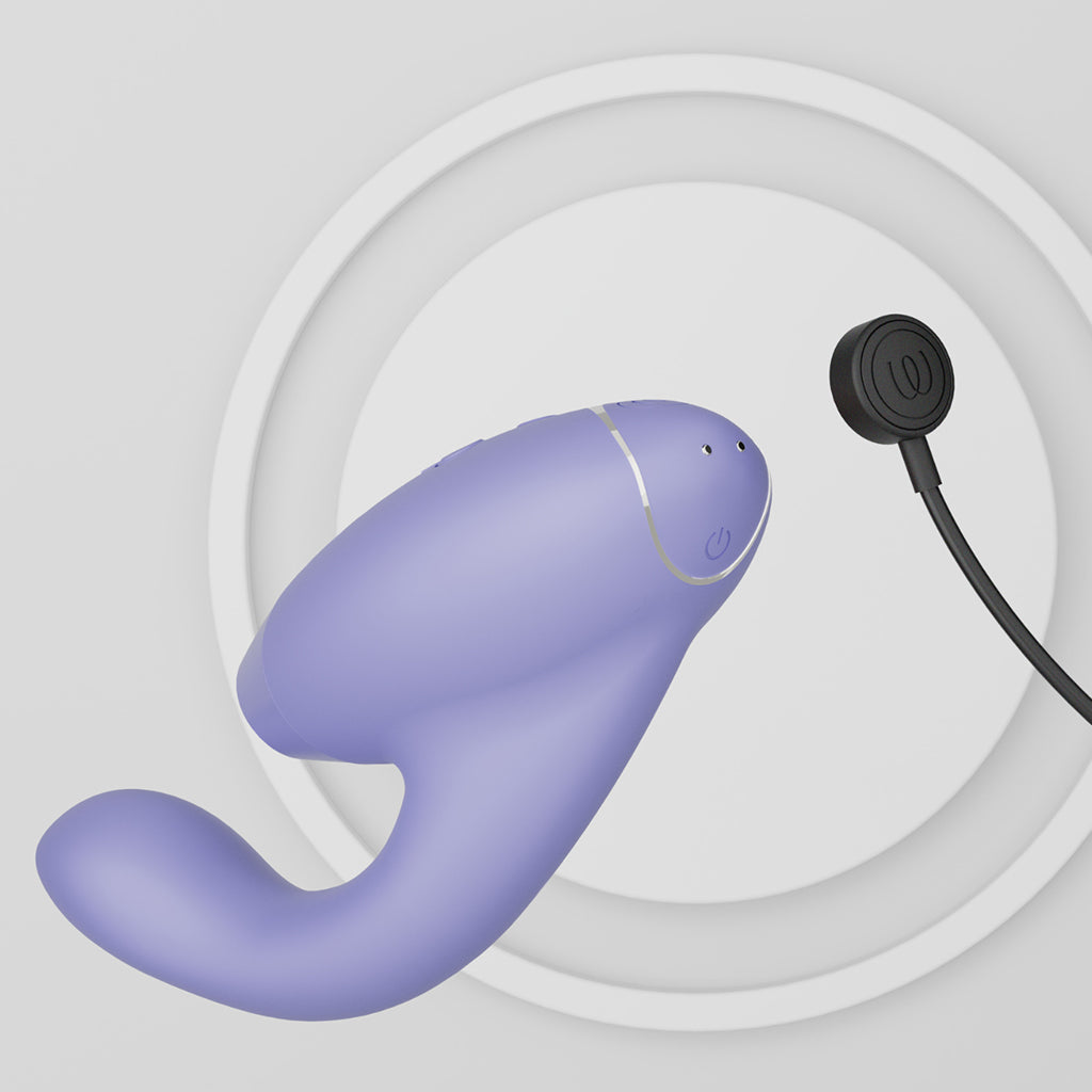 Womanizer Duo 2 Clitoral & G-Spot Stimulator in Lilac Vibrators > Clitoral Suction & Stimulation