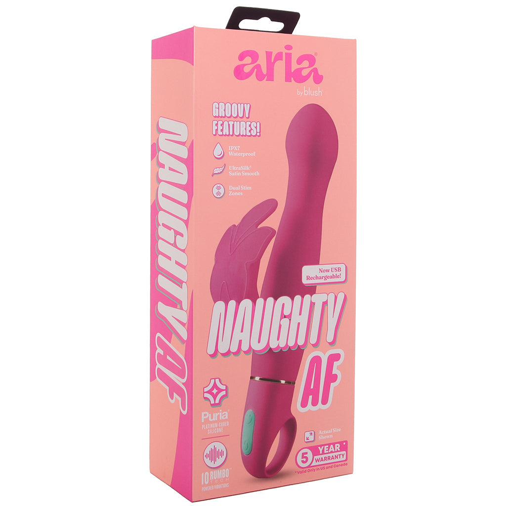 Aria Naughty AF 2.0 RumboTech Rabbit Vibe Vibrators > Rabbit Vibrators
