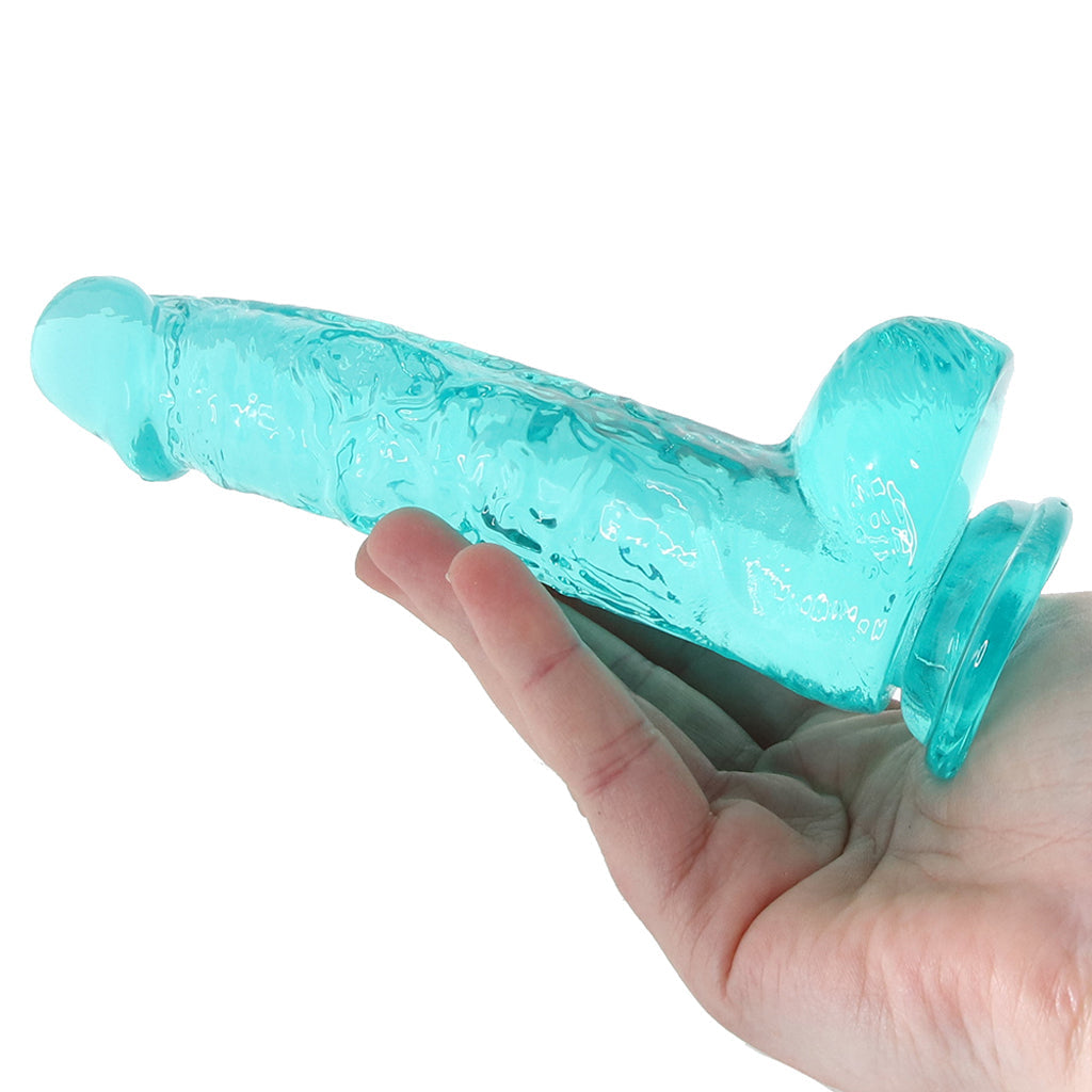 RealRock 6 Inch Realistic Ballsy Dildo in Turquoise Dildo Sex Toys > Realistic Dildos