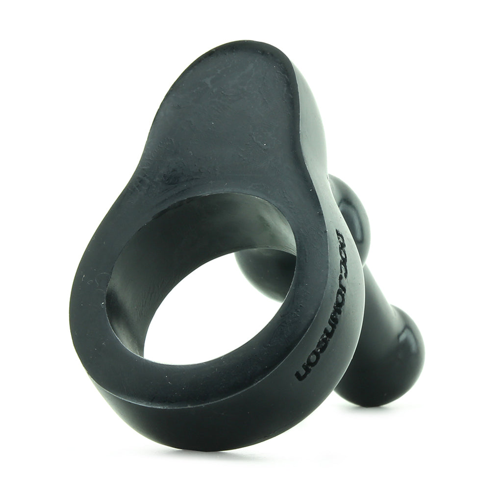 Platinum Silicone The Double Dip in Black Anal Sex Toys > Butt Plugs