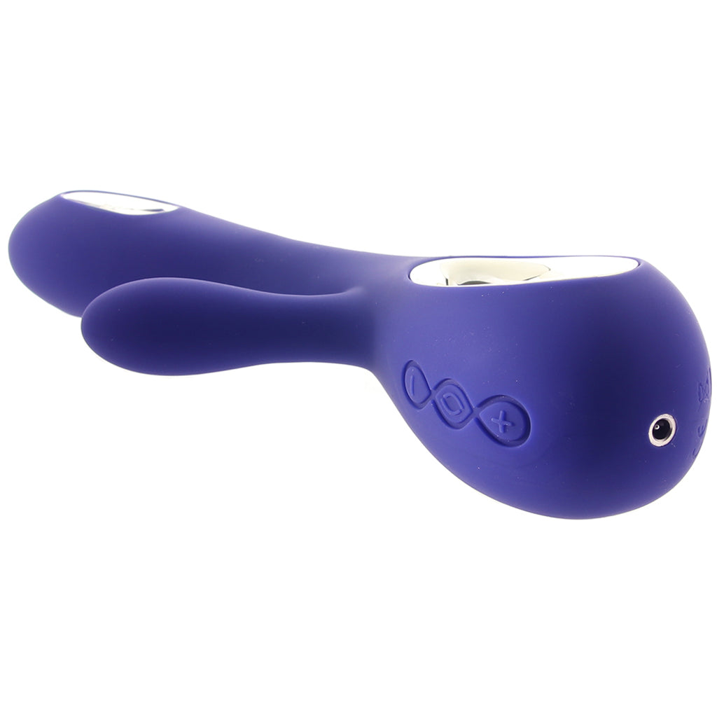 SORAYA Wave G-Spot and Clitoral Vibrator in Midnight Blue Vibrators > Rabbit Vibrators