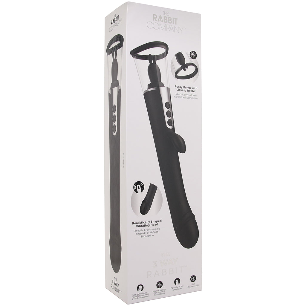 The 3 Way Rabbit Vibe and Pussy Pump Vibrators > Rabbit Vibrators
