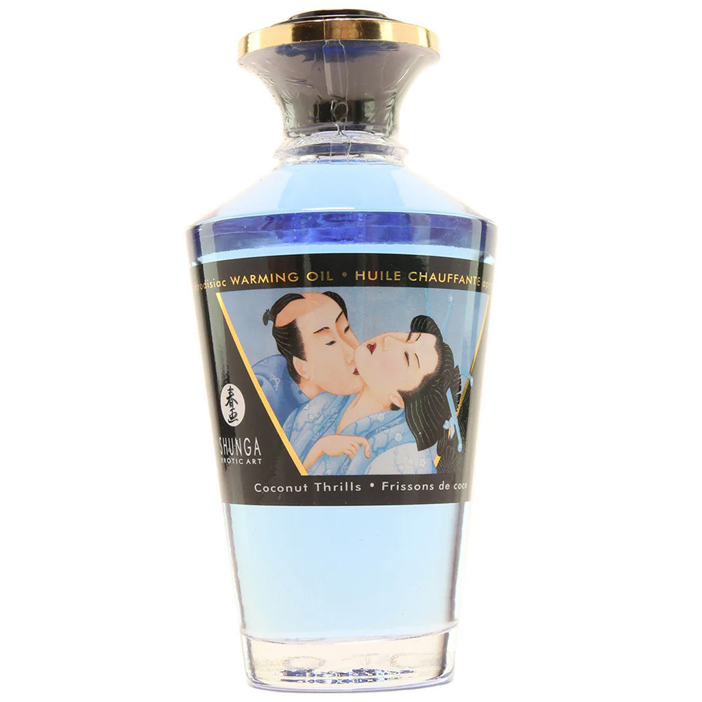 Aphrodisiac Warming Oil 3.5oz/100ml in Coconut Thrills Sensual Love > Massage