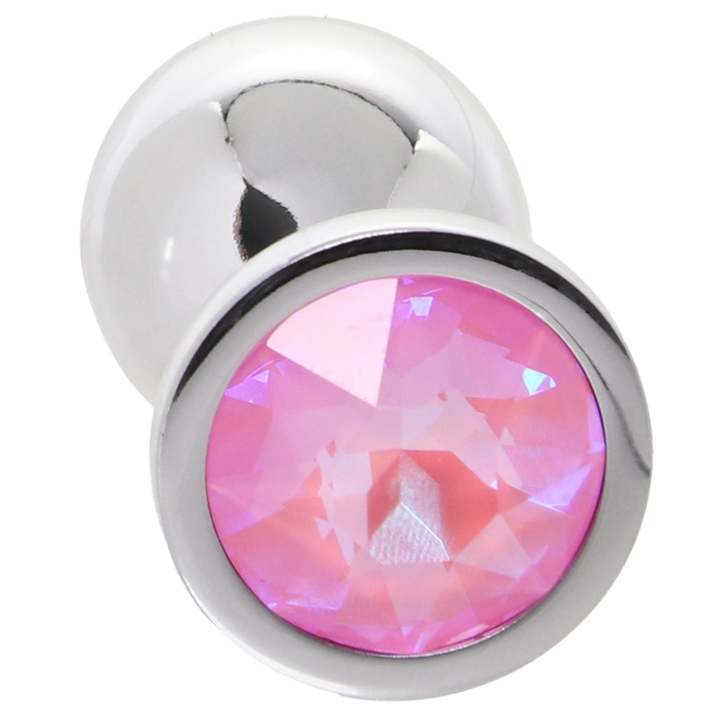 Rear Assets Medium Pink Gem Plug Anal Sex Toys > Butt Plugs