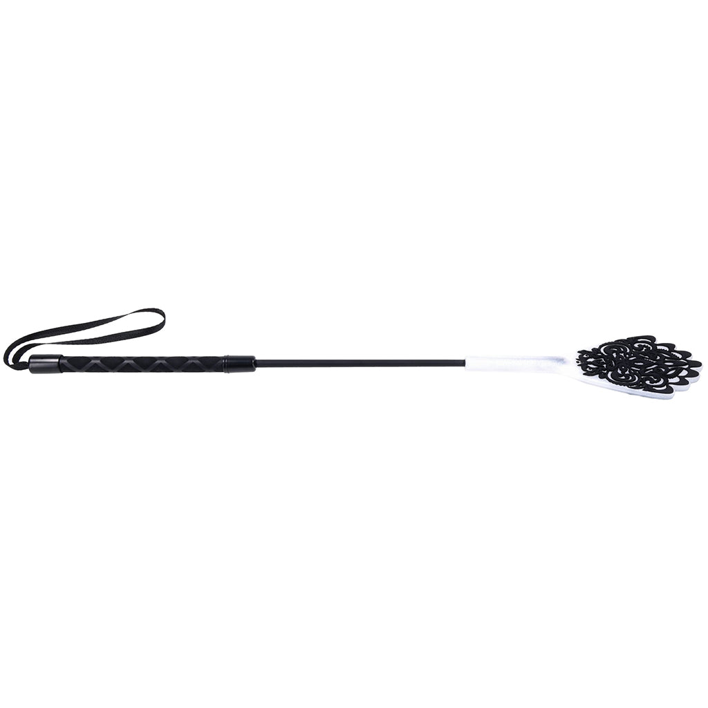 Sex & Mischief Lace Silicone Impression Crop Bondage and Fetish > Whips and Crops