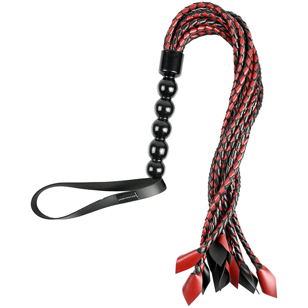 Saffron Braided Flogger Bondage and Fetish > Whips and Crops