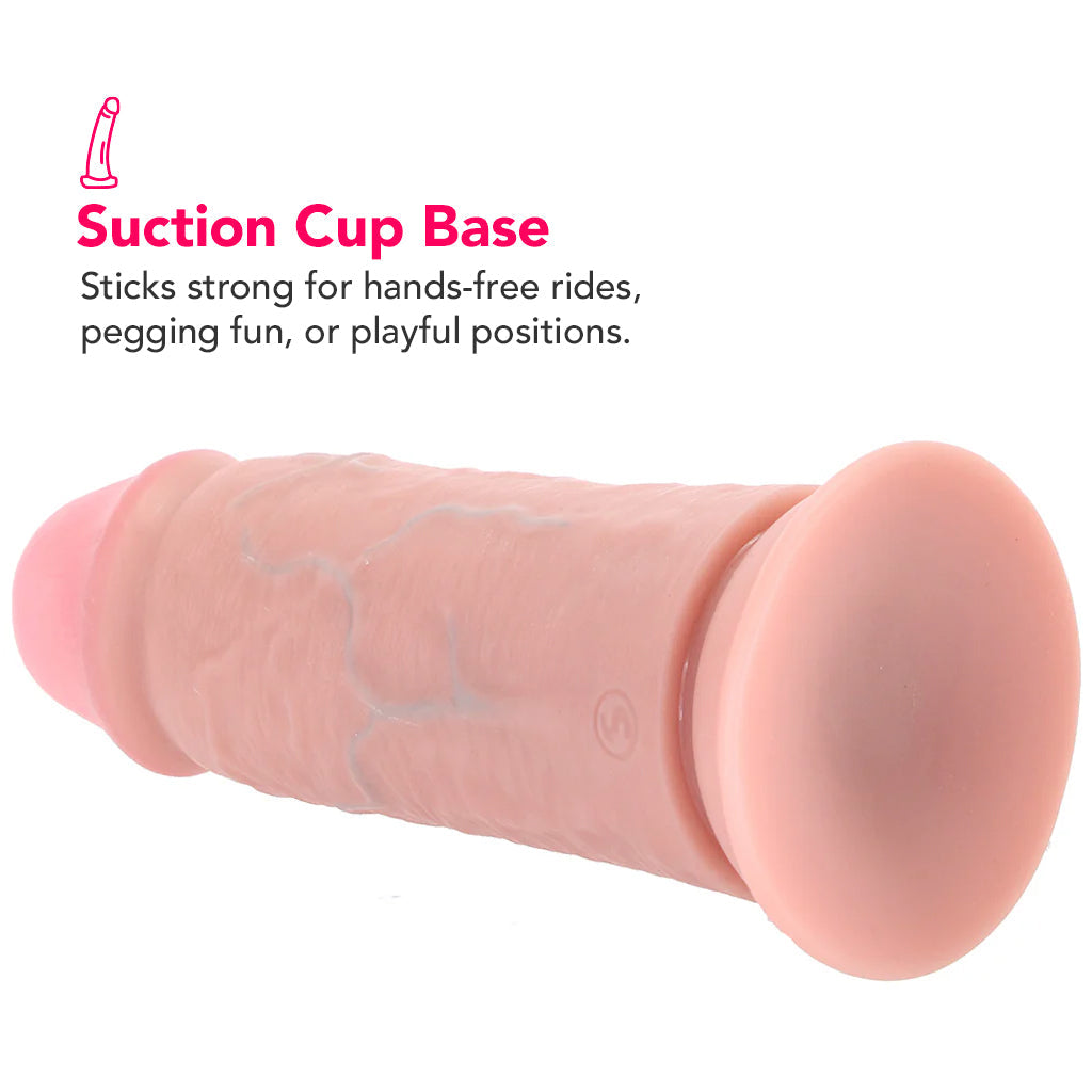 RealRock 8 Inch Extra Thick Dildo in Light Dildo Sex Toys > Realistic Dildos
