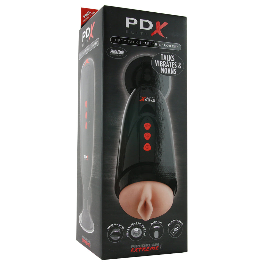 Dirty Talk Interactive Starter Stroker Male Masturbators > Self-Contained Strokers