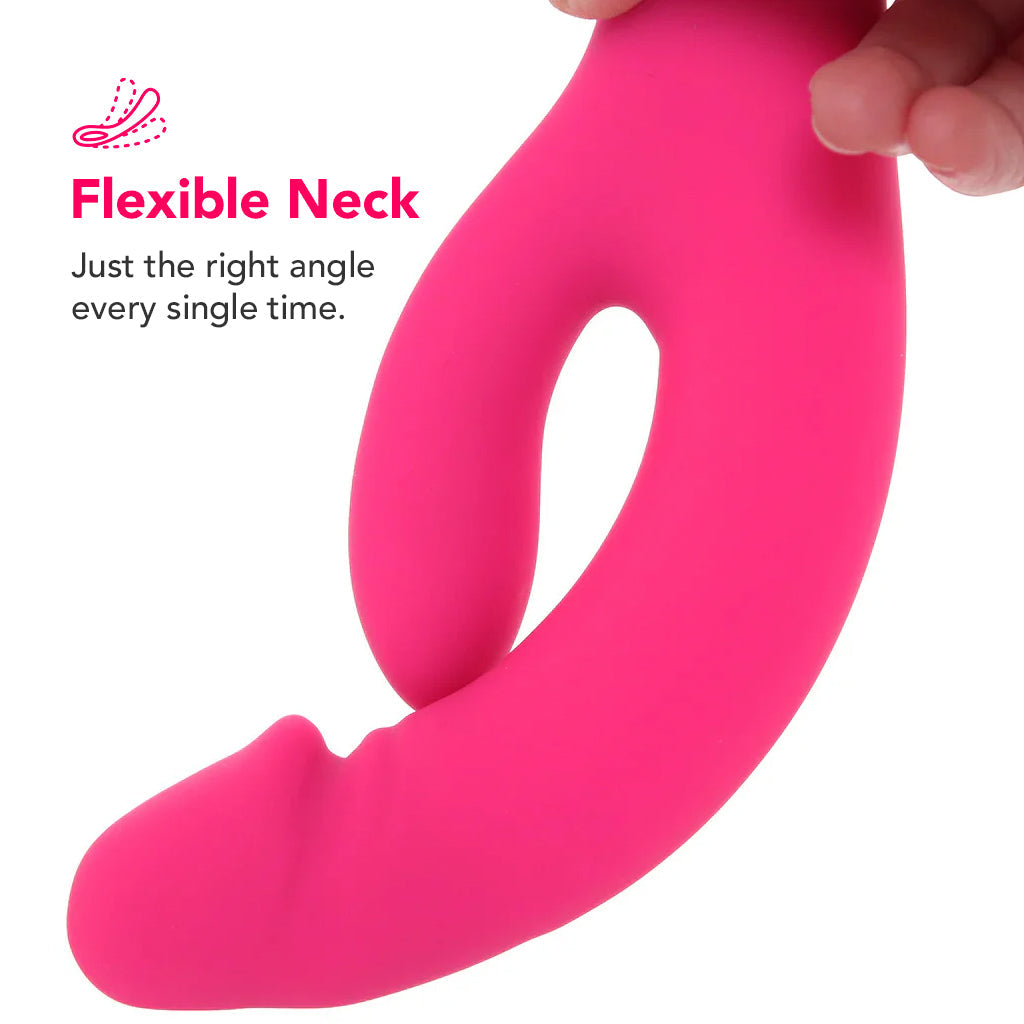 PinkCherry Realistic Slim Rabbit Vibe in Pink Vibrators > Rabbit Vibrators