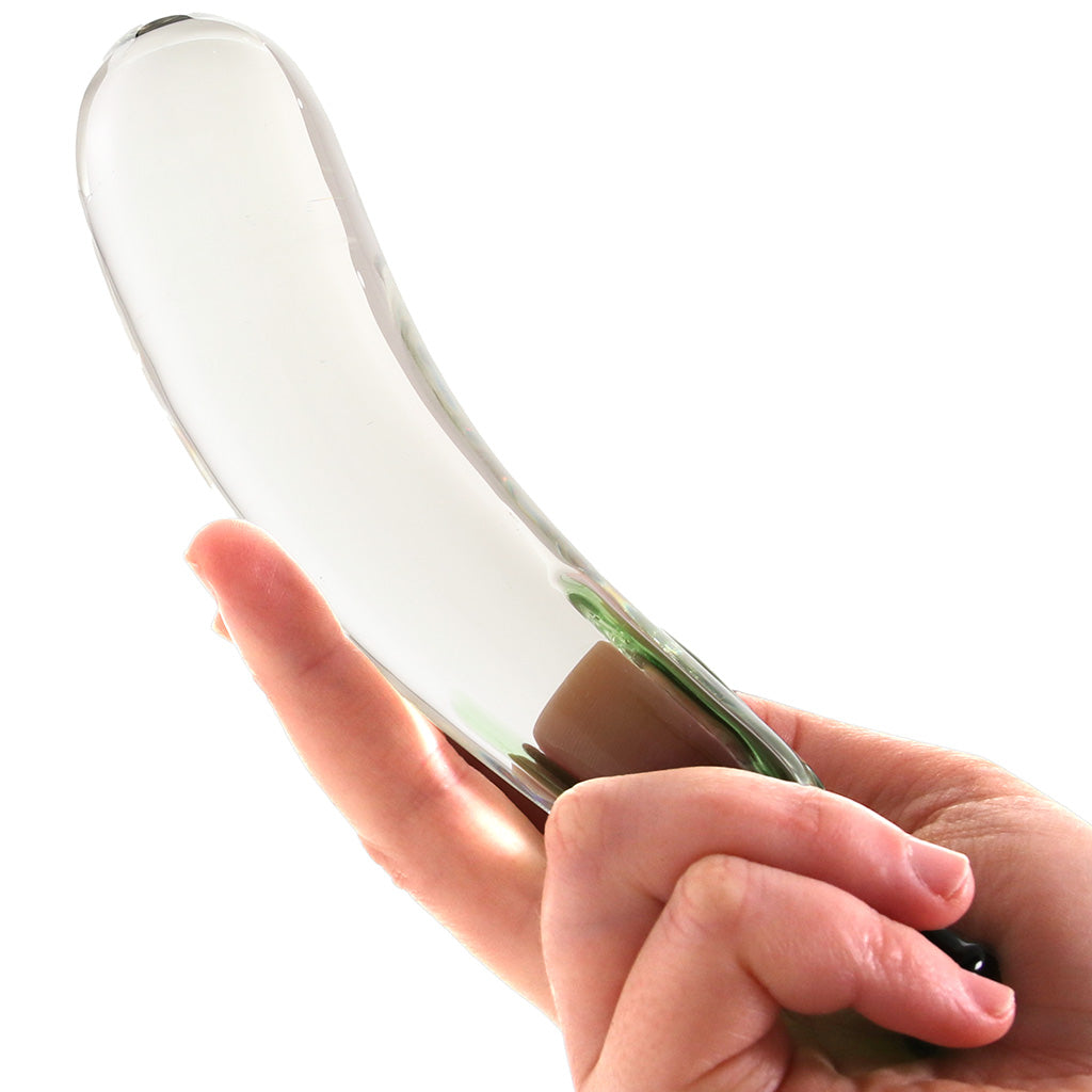 gläs Eggplant Ecstacy Glass Dildo Dildo Sex Toys > G-Spot Dildos