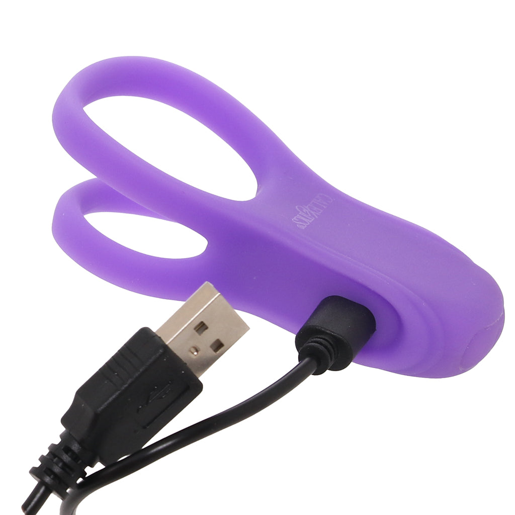 Basic Essentials Dual Support Vibrating Cock Ring Cock Rings