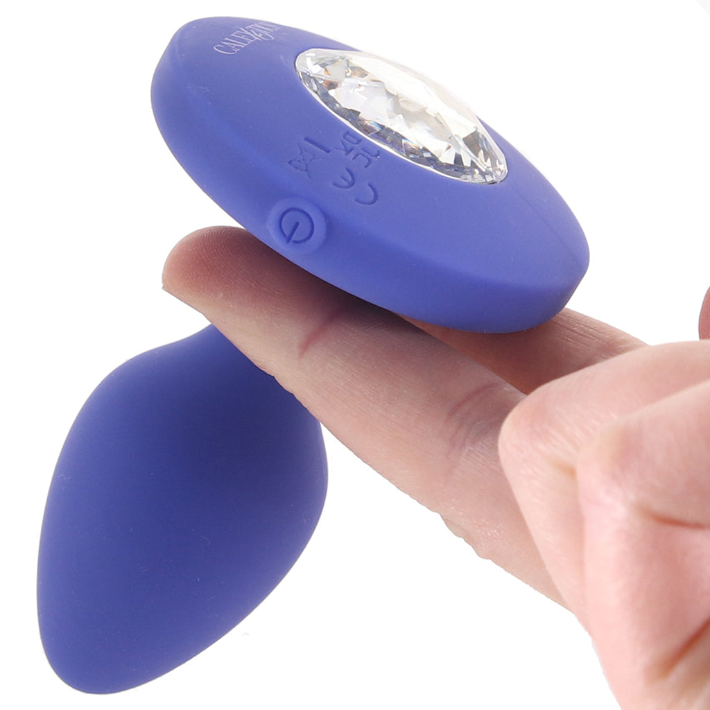 Cheeky Gems Medium Vibrating Probe in Blue Anal Sex Toys > Butt Plugs