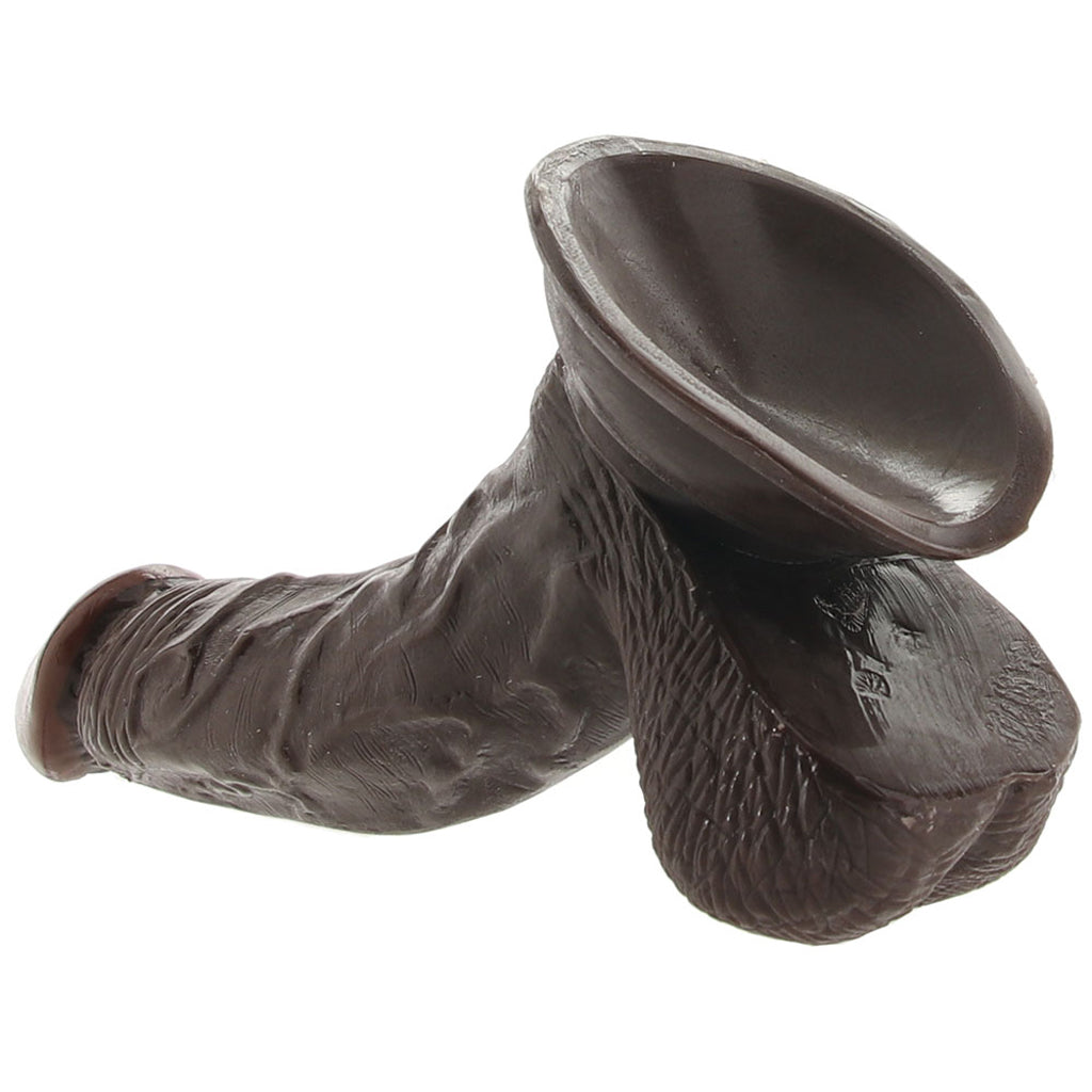 Real Skin Whoppers 6.5 Inch Dildo in Brown Dildo Sex Toys > Realistic Dildos