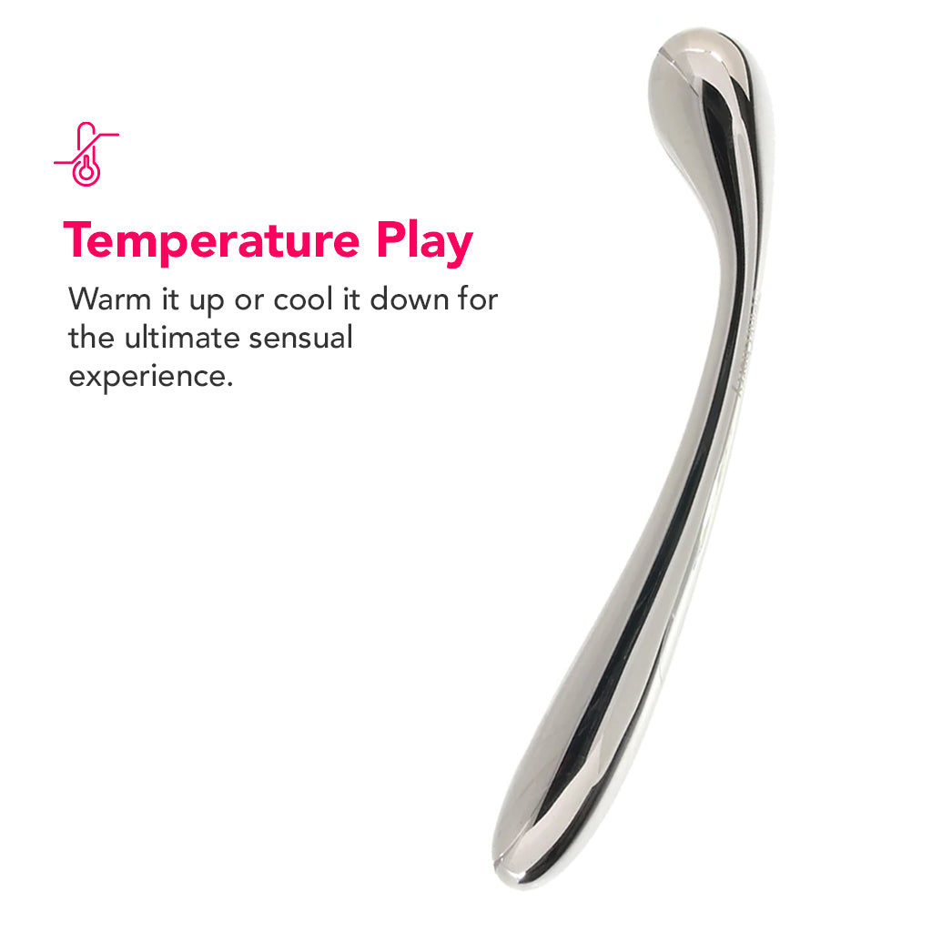 PinkCherry 8.5 Inch Stainless Steel Wand G-Spot Dildo Dildo Sex Toys > G-Spot Dildos