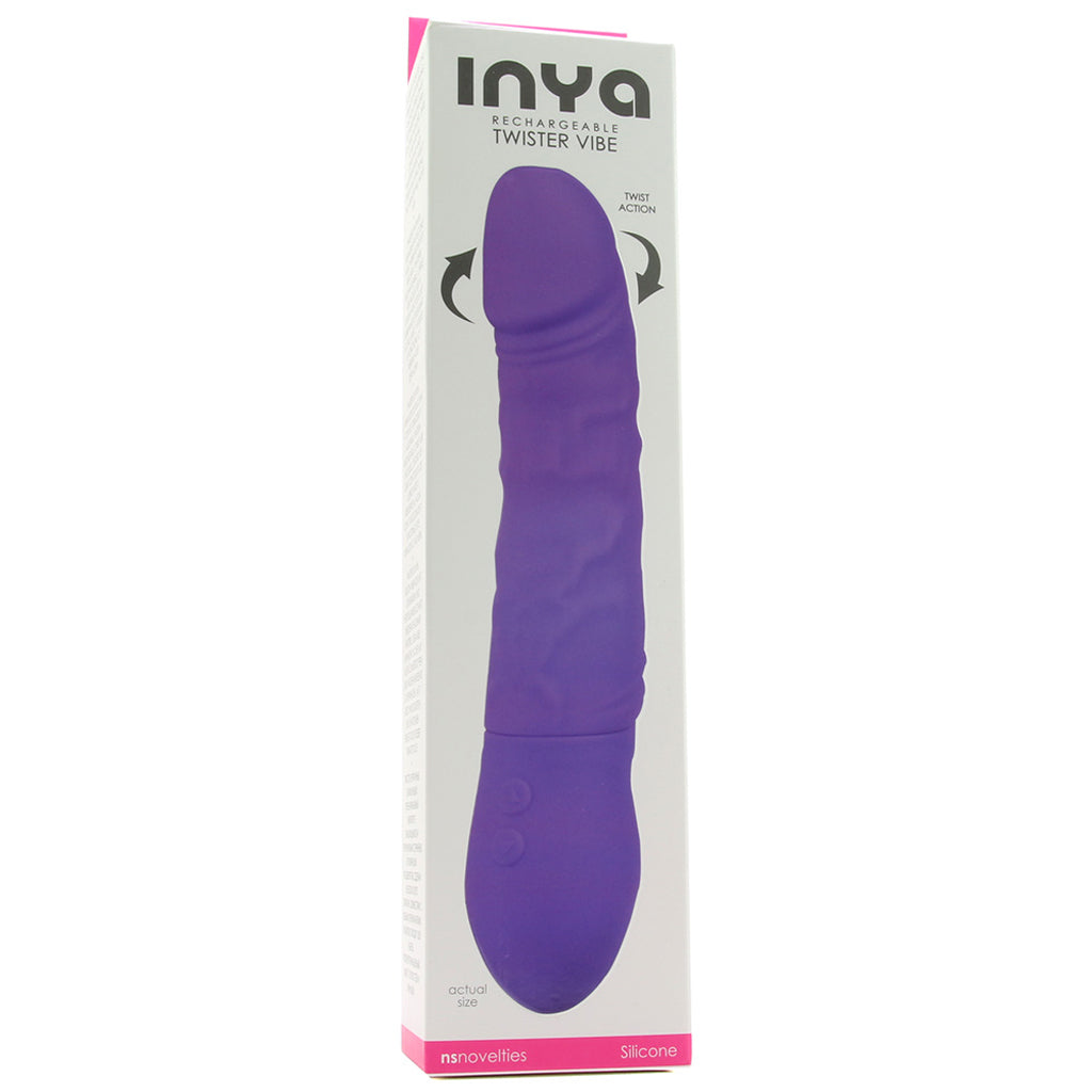 Inya Rechargeable Twister Vibe in Purple Vibrators > Realistic Vibrator Dildos