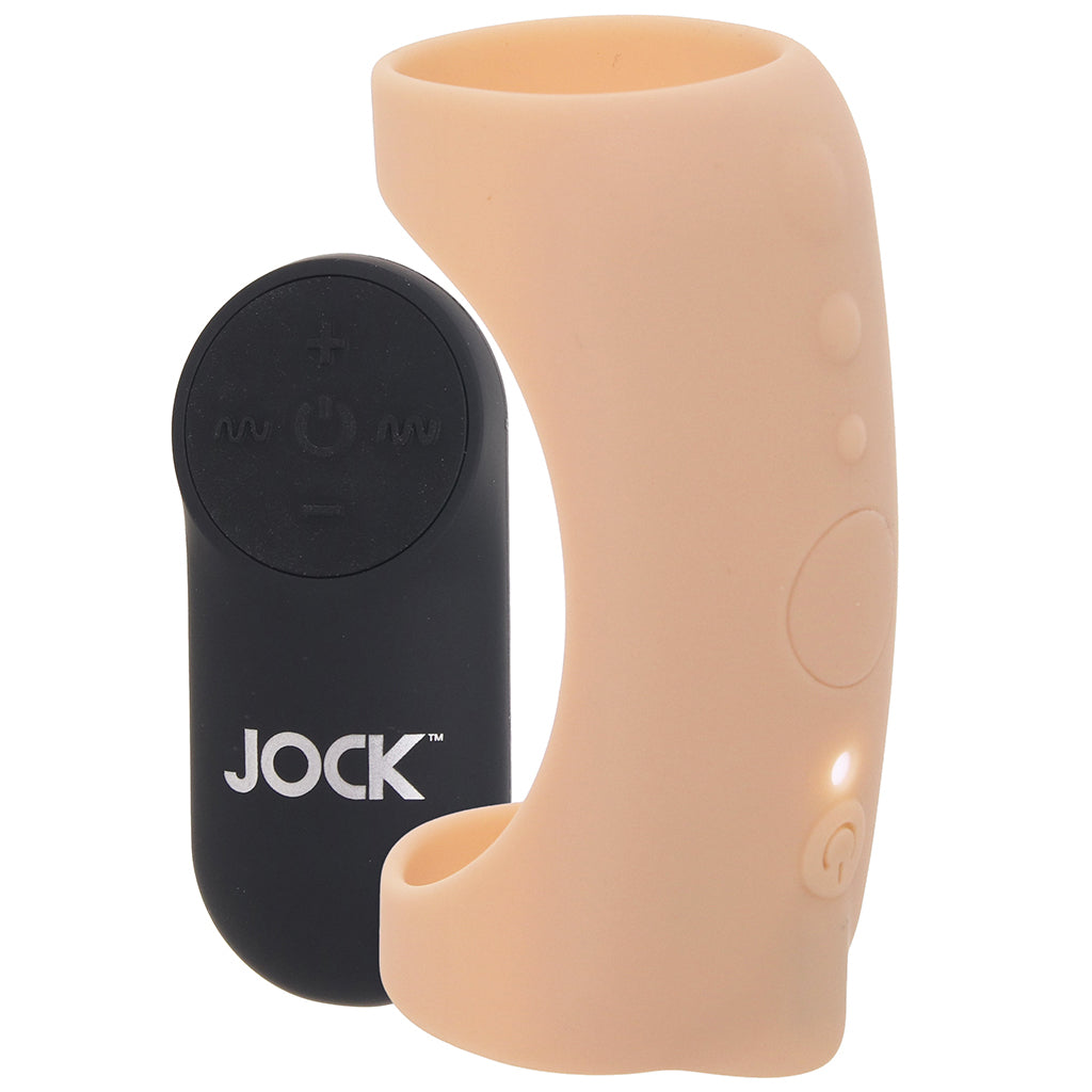Jock Vibrating Silicone Penis Sleeve in Light Male Enhancement > Extenders and Sleeves