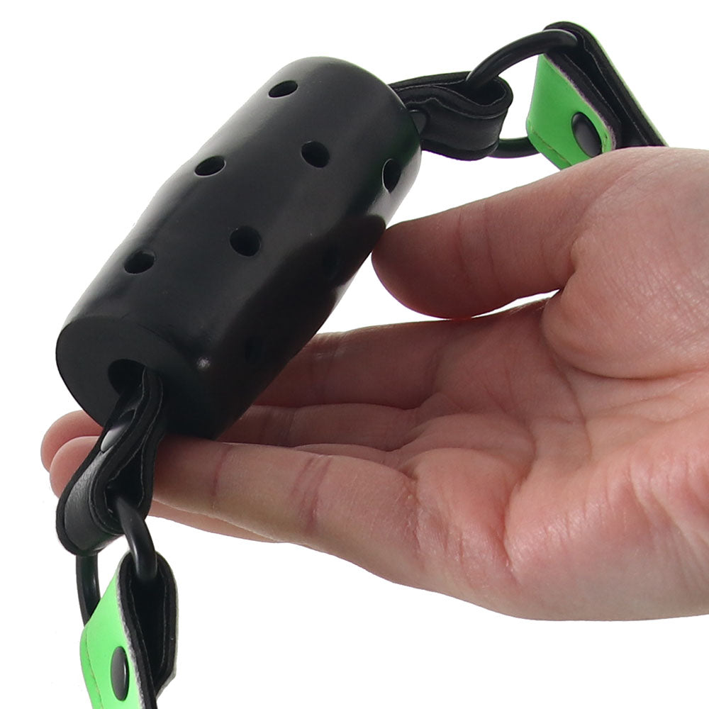 Ouch! Glow in the Dark Breathable Cylinder Gag Bondage and Fetish > Ball Gags & Mouth Restraints