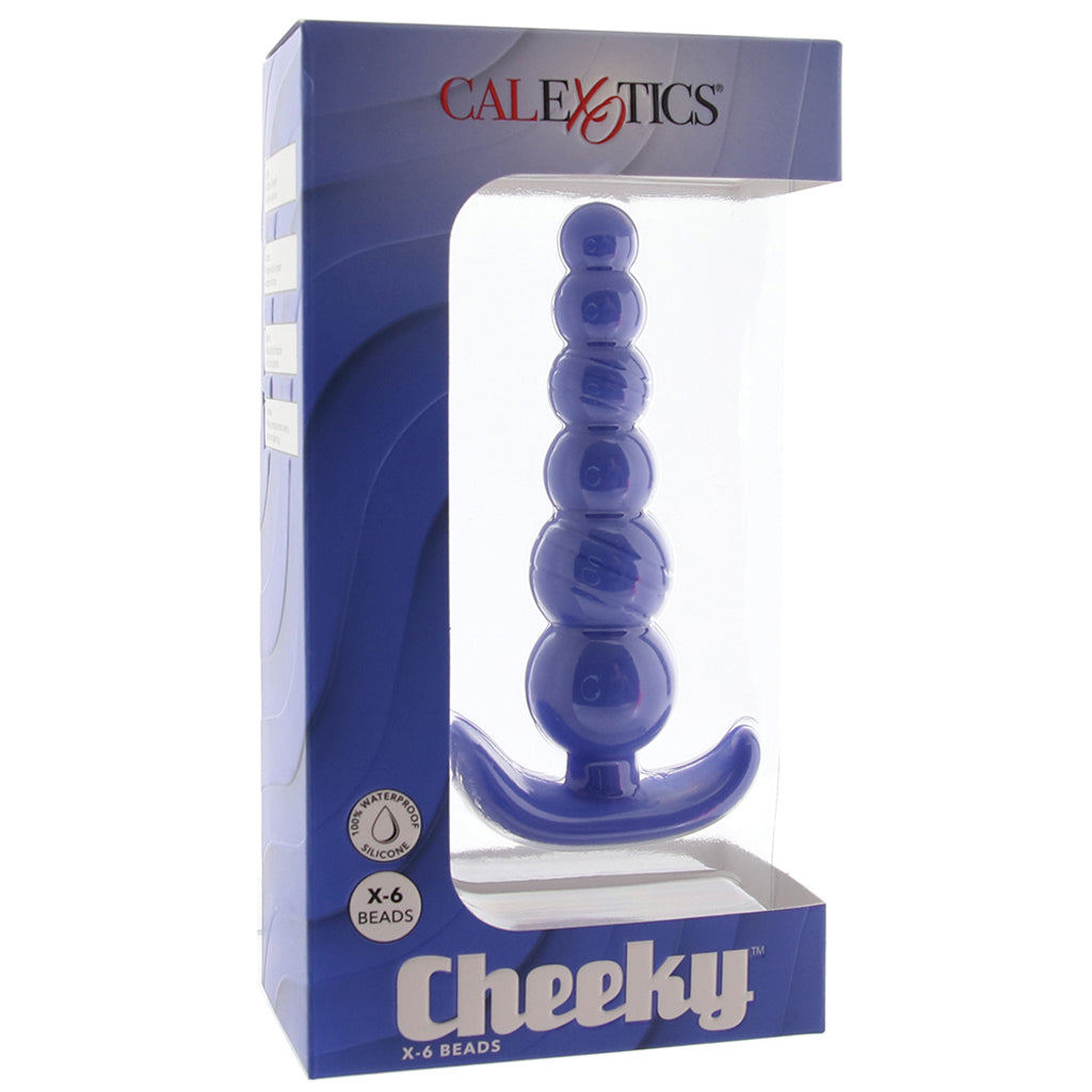 Cheeky X-6 Beaded Plug Anal Sex Toys > Butt Plugs