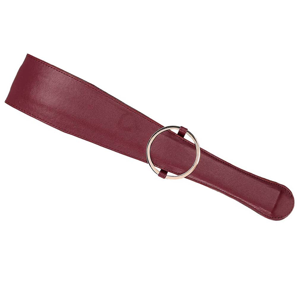 Ouch! Halo Belt Flogger in Burgundy Bondage and Fetish > Whips and Crops