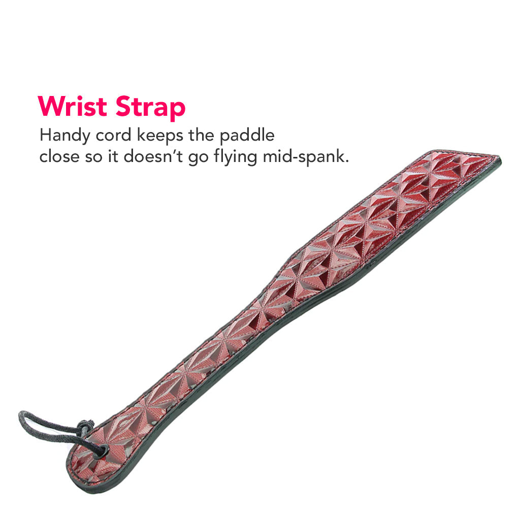 Ouch! Luxury Paddle in Burgundy Bondage and Fetish > Whips and Crops