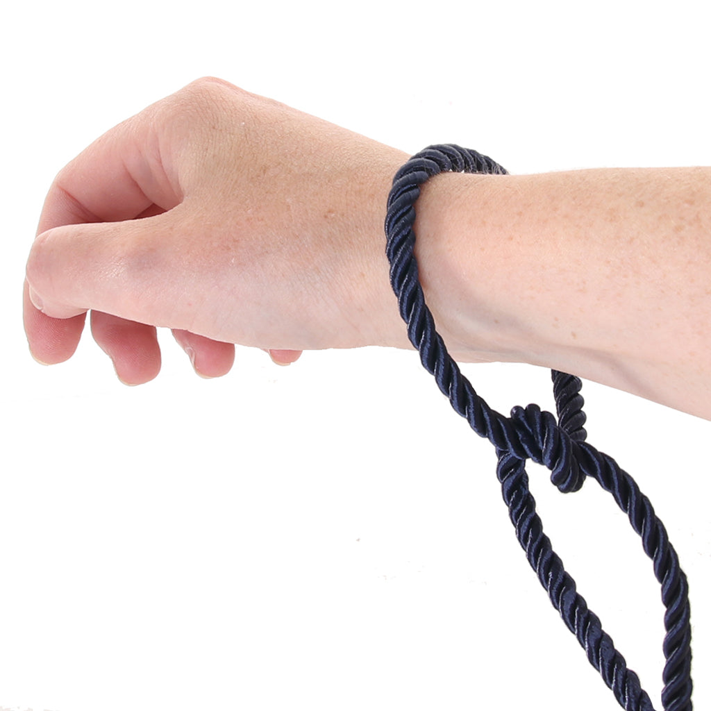 Bondage Couture Satin Rope in Blue Bondage and Fetish > Restraints
