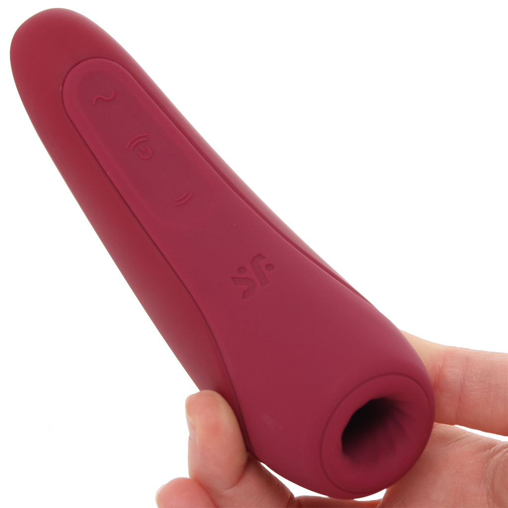 Satisfyer Curvy 1+ Air Pulse Stimulator in Rose Red Vibrators > Clitoral Stimulators