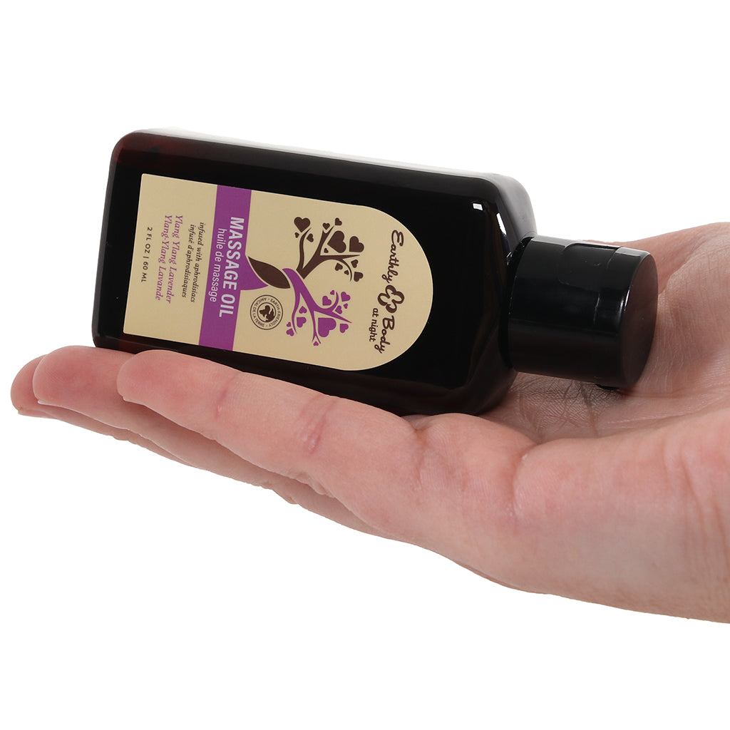 At Night Massage Oil 2oz/60ml in Ylang-Ylang Lavender Lubes and Lotions > Erotic Massage Oils
