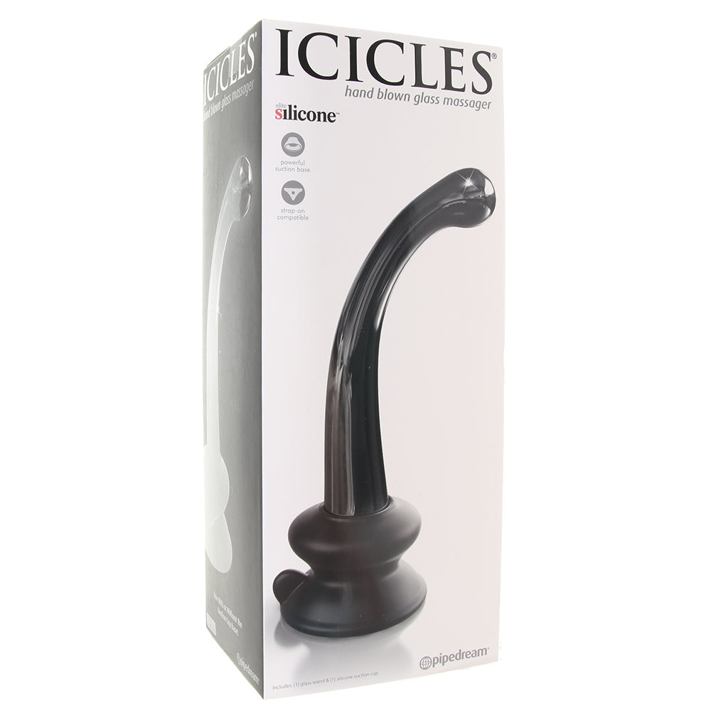 Icicles No. 87 Glass Dildo in Black Dildo Sex Toys > G-Spot Dildos