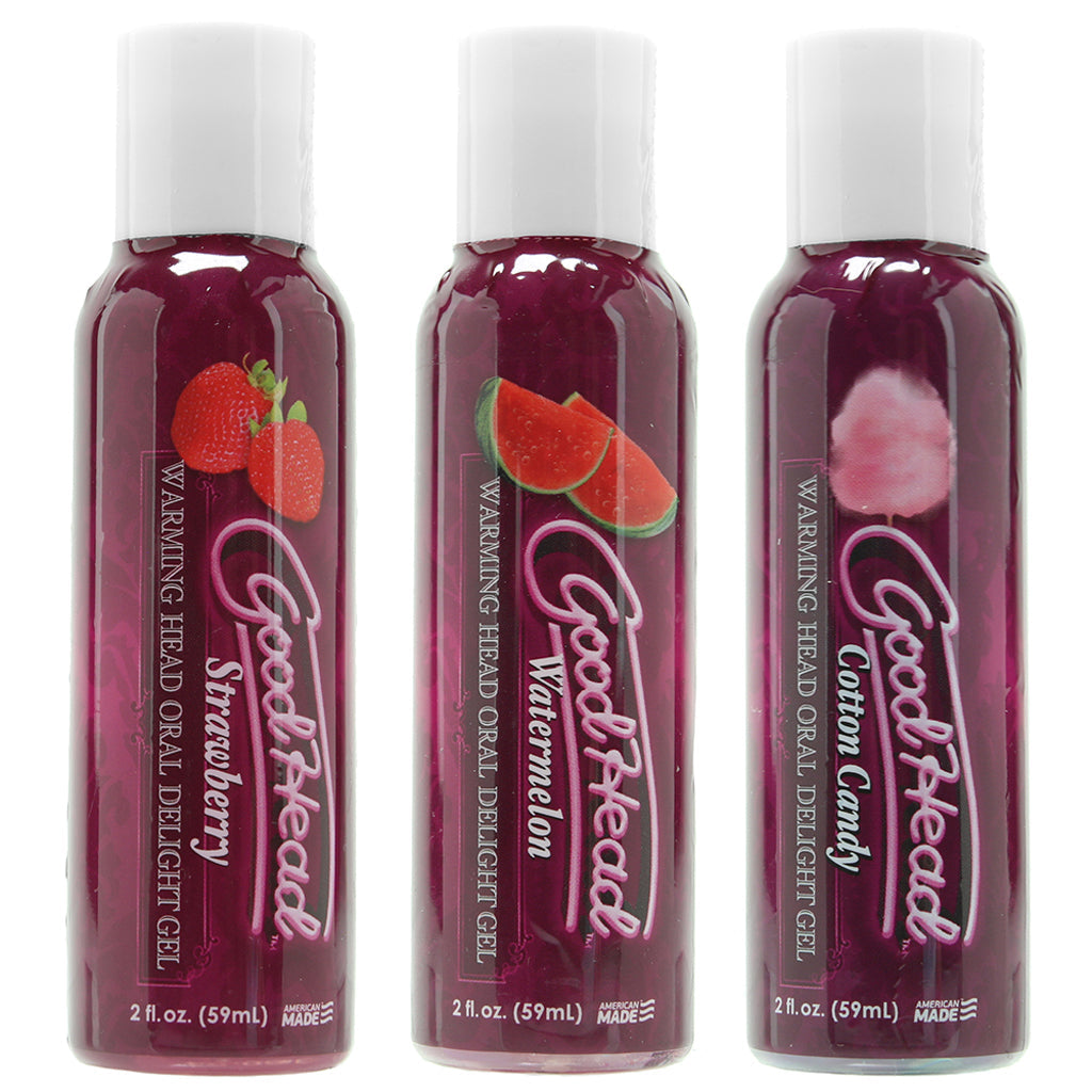 GoodHead Warming Head Oral Delight Gel 3 Pack in 2oz x 3 Lubes and Lotions > Flavored Sex Lubes
