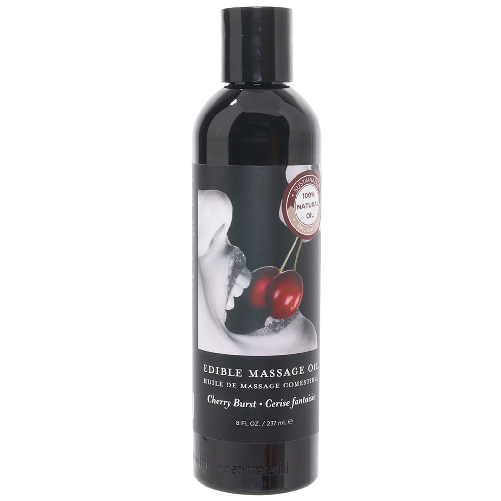 Edible Massage Oil 8oz/236ml in Cherry Sensual Love > Massage