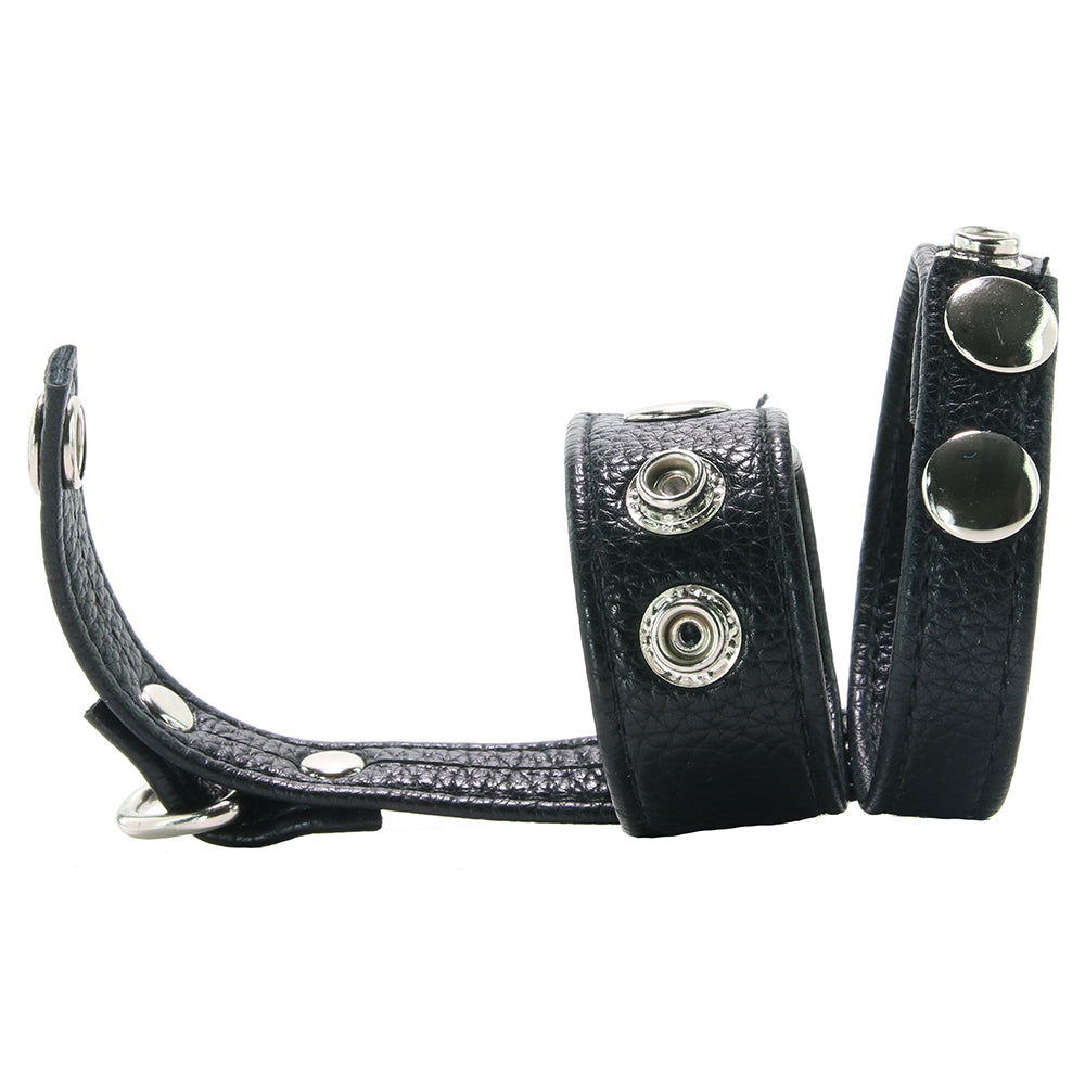 Blue Line Cock Ring with 1 Inch Ball Stretcher Bondage and Fetish > Cock and Ball Devices