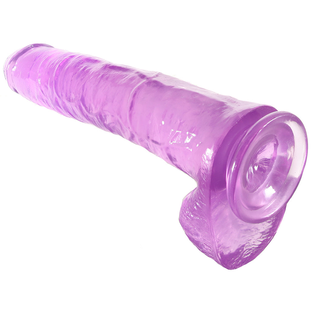 B Yours Plus Hefty n’ Hung 14 Inch Ballsy Dildo in Purple Dildo Sex Toys > Realistic Dildos