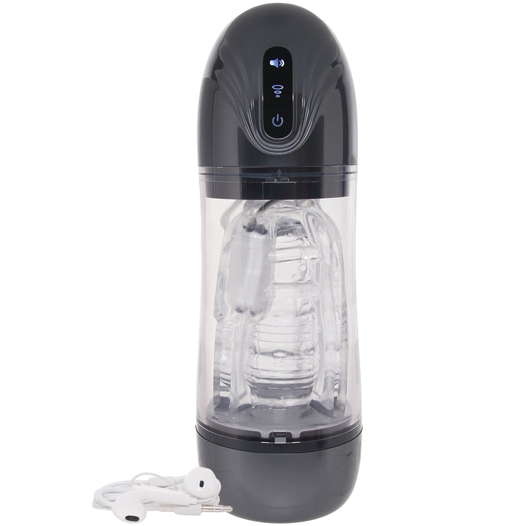 Pumped SonicPull Auto Stroker in Gunmetal Male Masturbators > Auto Strokers