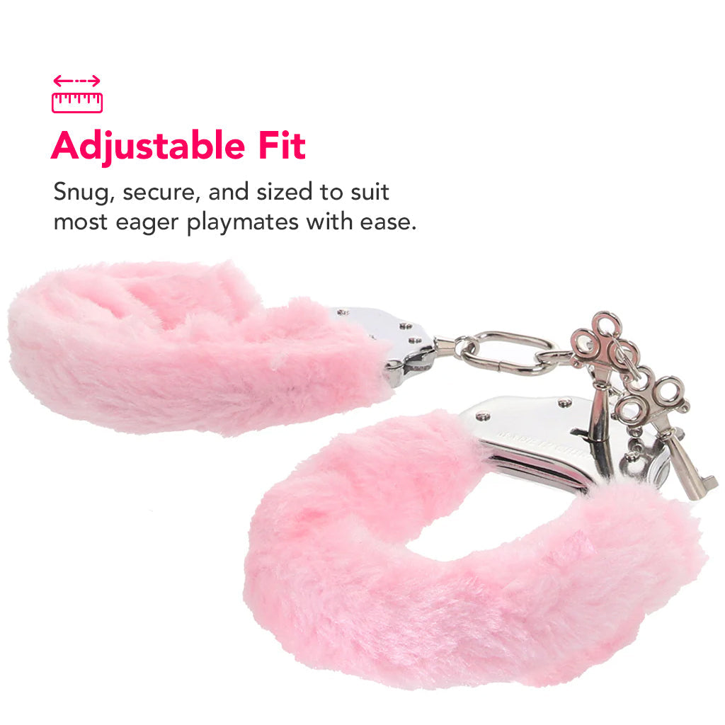 Tempasia Beginner Fuzzy Cuffs in Pink Bondage and Fetish > Wrist and Ankle Cuffs