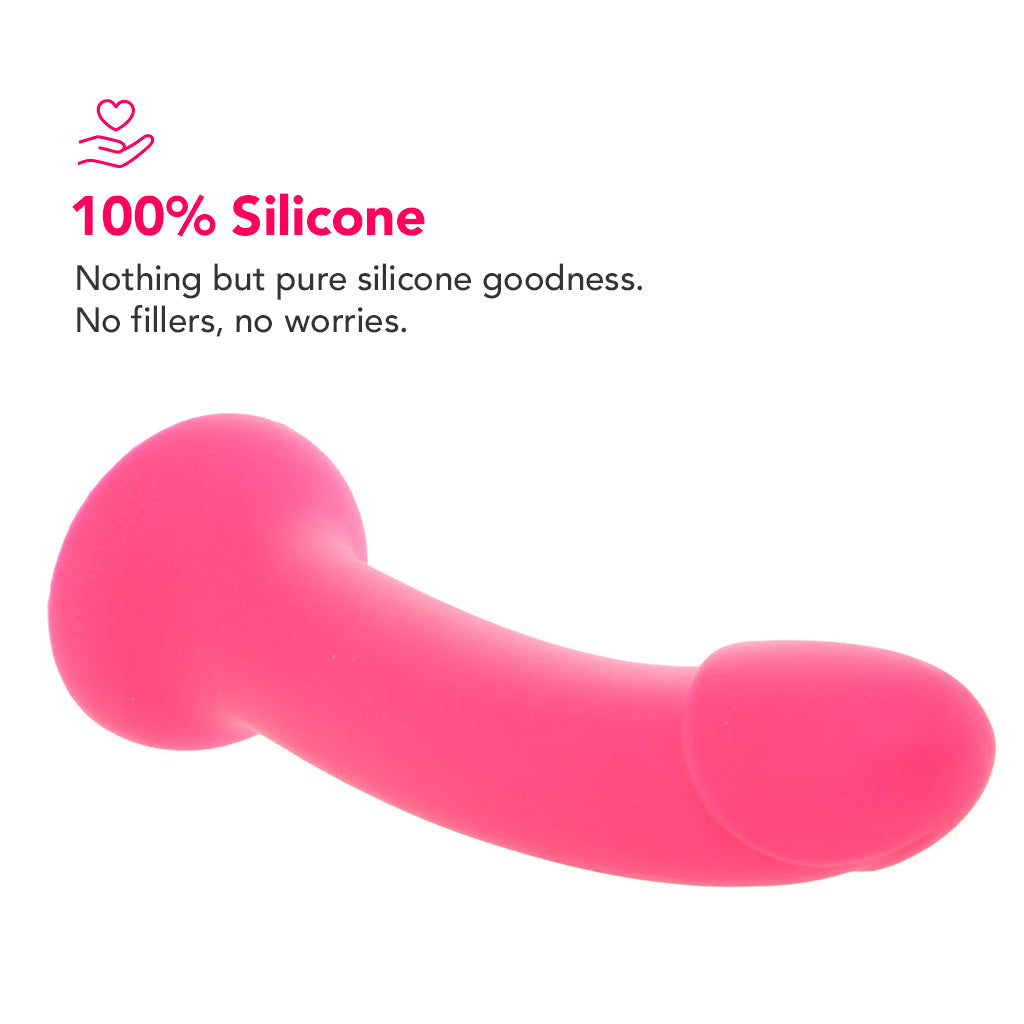 PinkCherry Premium 7 Inch Pink Silicone Dildo Dildo Sex Toys > G-Spot Dildos