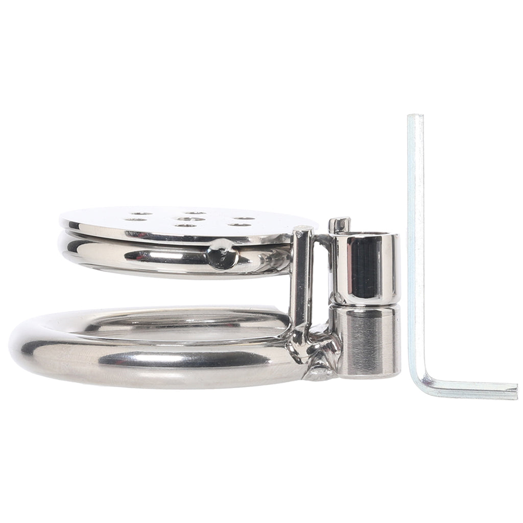 Lockmaster Flat Inverted Chastity Cage Bondage and Fetish > Cock and Ball Devices