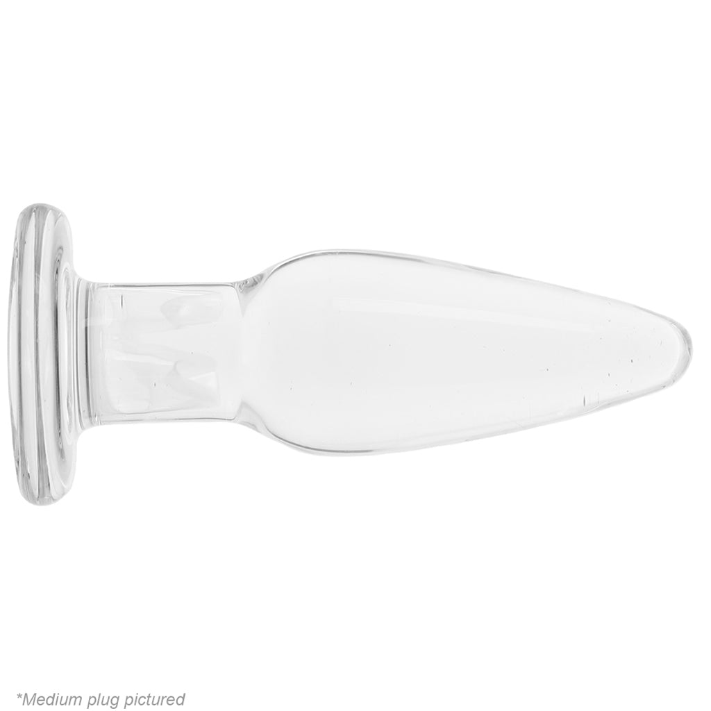 Crystal Premium Glass Tapered Anal Trainer Kit in Clear Anal Sex Toys > Butt Plugs