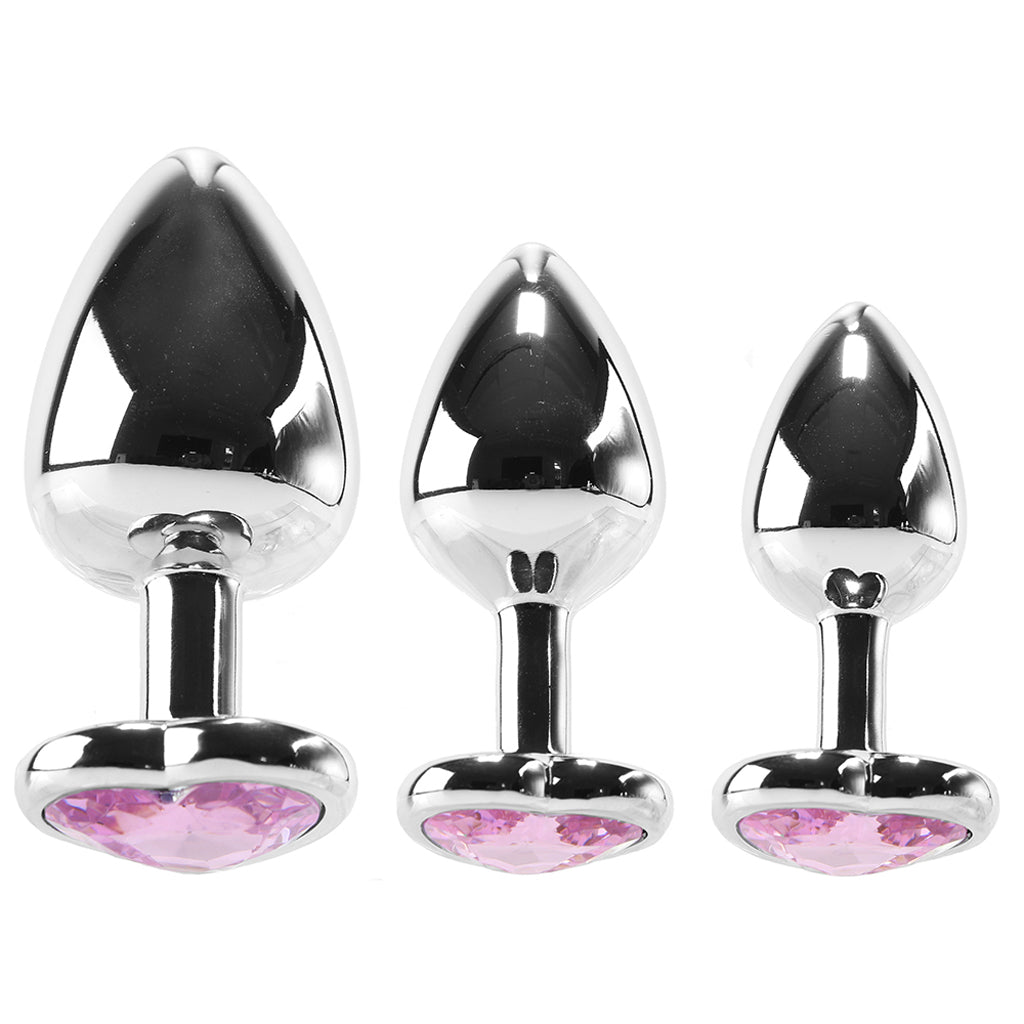 Booty Sparks Heart Gem Anal Plug Set Anal Sex Toys > Butt Plugs