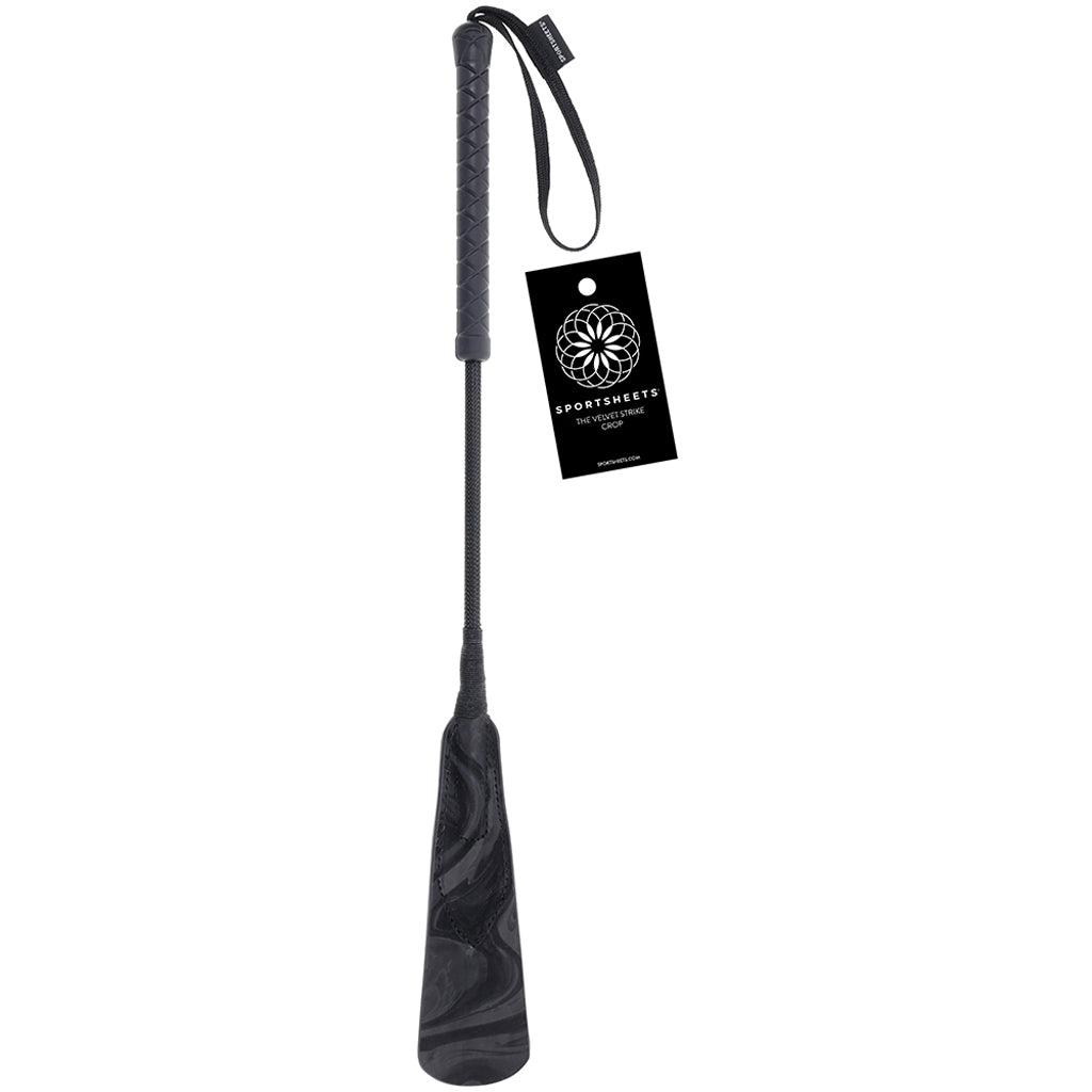 Velvet Noir Strike Riding Crop Bondage and Fetish > Whips and Crops