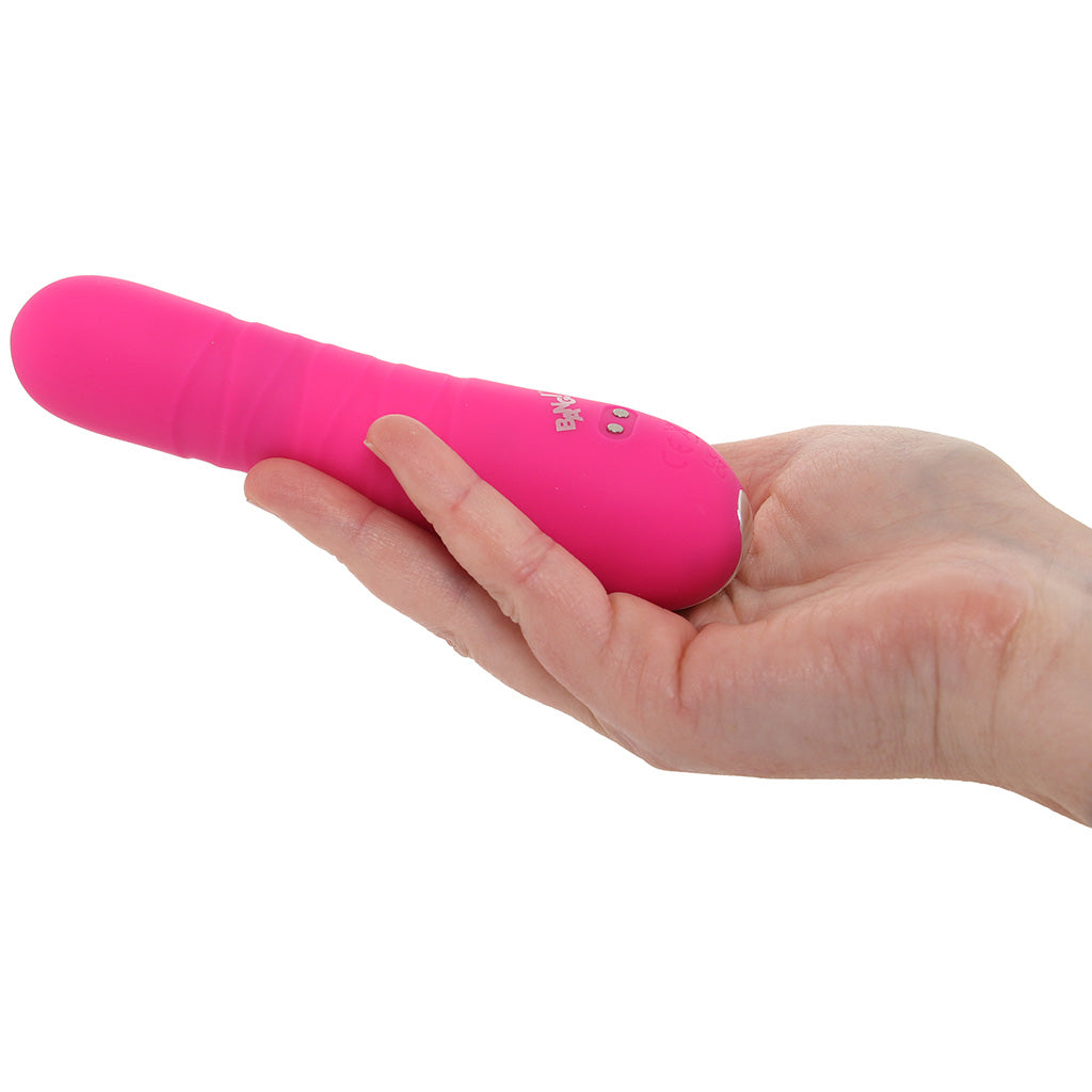 Bang! Thrusting Silicone Vibe in Pink Thrusting Dildos & Vibrators