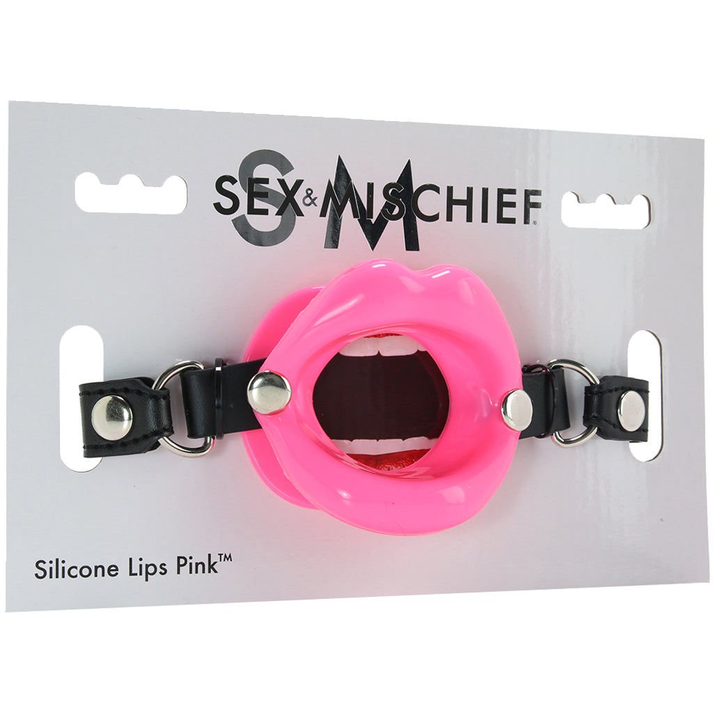 Silicone Lips Gag in Pink Bondage and Fetish > Ball Gags & Mouth Restraints