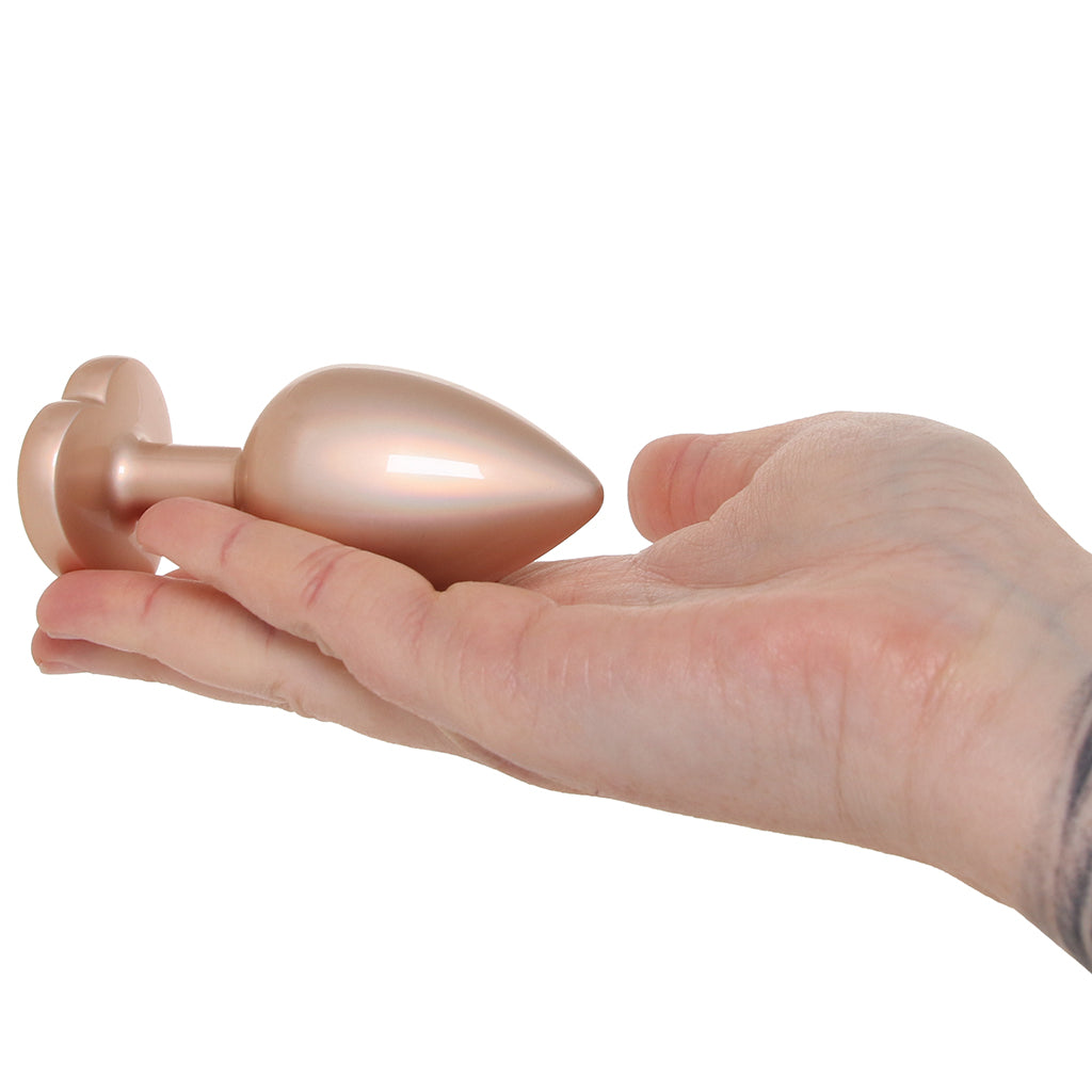 Booty Bling Gold Metal Jewelled Butt Plug in Large Anal Sex Toys > Butt Plugs
