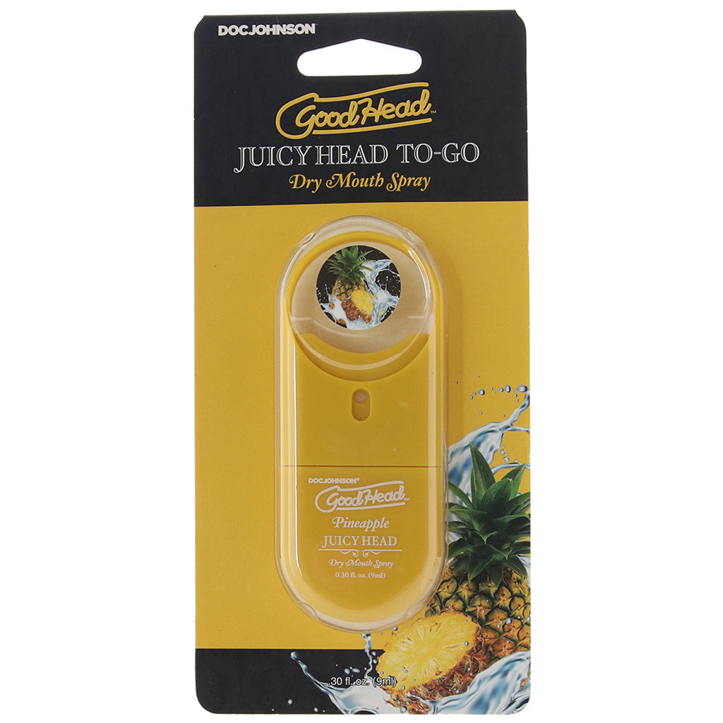 GoodHead Juicy Head Dry Mouth Spray To-Go in Pineapple Lubes and Lotions > Flavored Sex Lubes