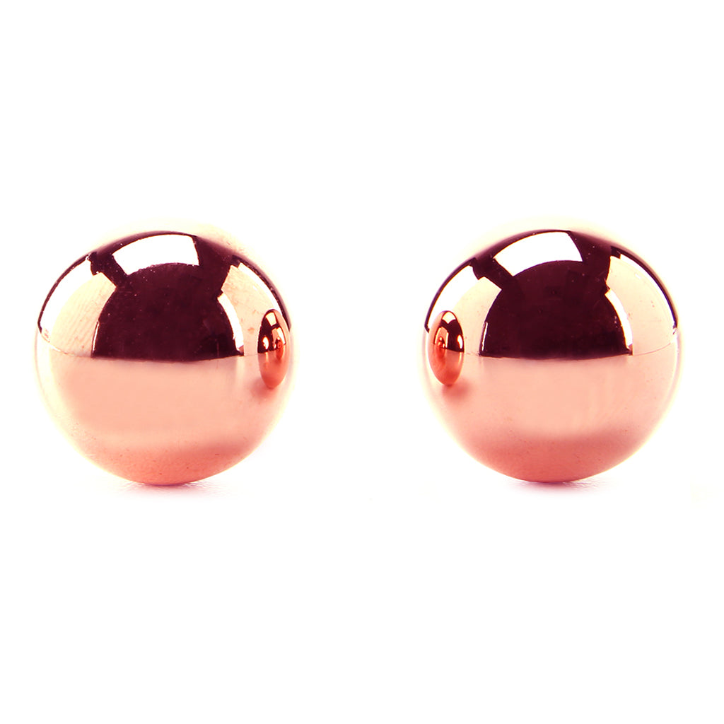 PinkCherry Weighted Kegel Balls in Rose Gold Kegel, Ben Wa and Pelvic Health Tools