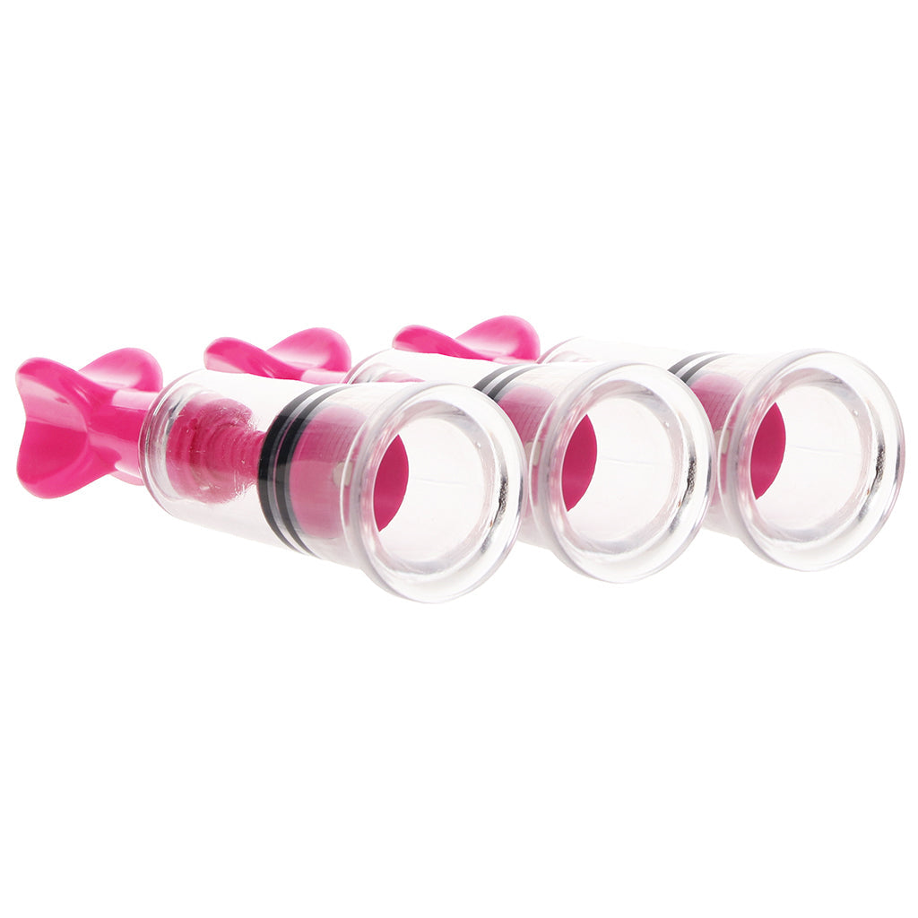 Size Matters MAXtwist Clit & Nipple Sucker Set in Pink Bondage and Fetish > Nipple Stimulators & Clamps